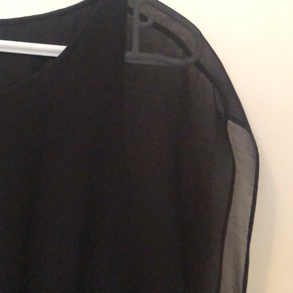 Sandro size 3 Black Cocktail dress with asymmetric top and gathered pleating - Picture 2 of 6